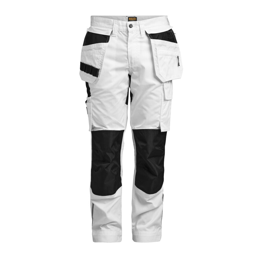 Jobman 2327 Women's Craftsman Trousers – White/Black