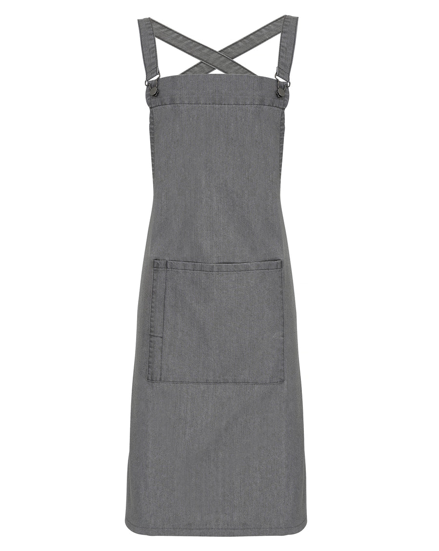 Premier Barista Bib Apron – forkle – Grå Denim