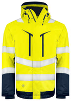 ProJob 6453 Funksjonsjakke EN ISO 20471 KLASSE 3 Fôret – Yellow / Navy