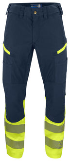 ProJob 6528 Servicebukse Stretch EN ISO 20471 Kl 1 – Yellow/Navy
