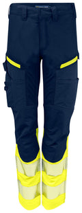 ProJob 6538 Servicebukse Stretch Dame EN ISO 20471 Klasse 1 – Yellow/Navy