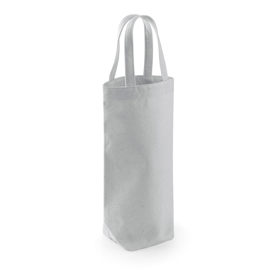 Westford Mill Fairtrade Cotton Bottle Bag – Light Grey