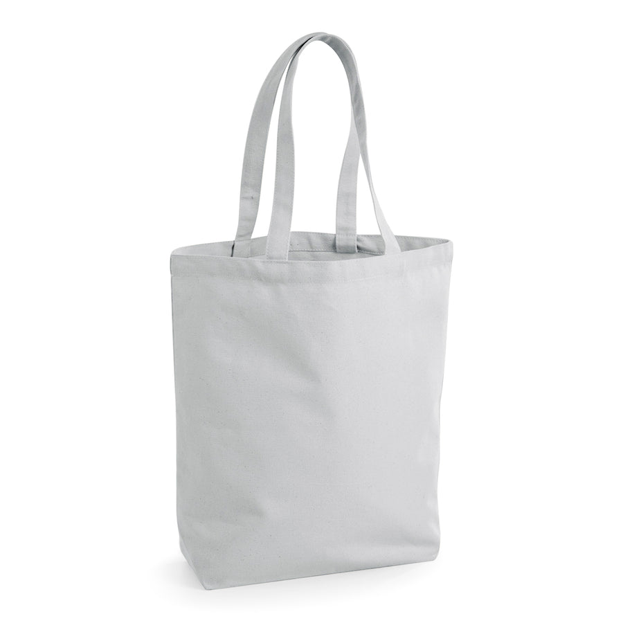 Westford Mill Fairtrade Cotton Camden Shopper – Light Grey