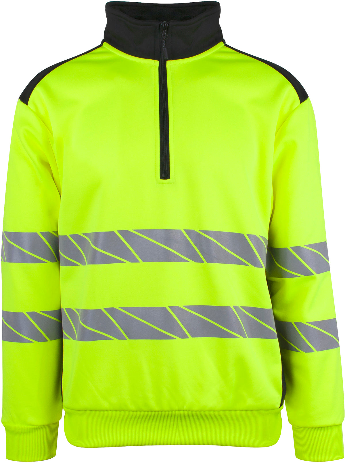 YOU Farum zip genser – Safety Gul