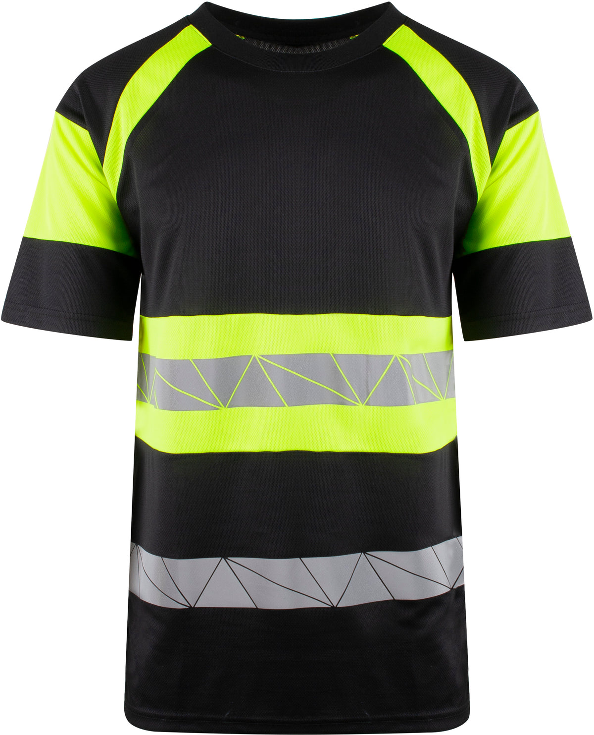 YOU Brande t-skjorte – Sort/Safety Gul