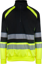 YOU Crossover 1/4 zip – Sort/Safety Gul